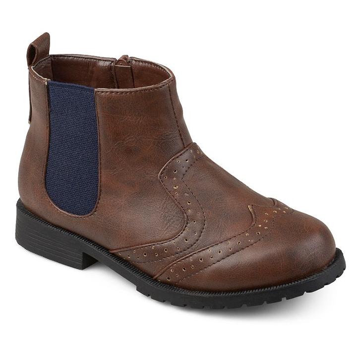 Journee Lennon Boys' Chelsea Boots, Size: 1, Brown