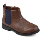 Journee Lennon Boys' Chelsea Boots, Size: 1, Brown