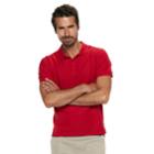 Men's Chaps Double-pique Stretch Polo, Size: Xl, Red