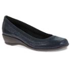 Soft Style By Hush Puppies Rogan Women's Stretch Wedge Loafers, Size: Medium (7), Blue (navy)