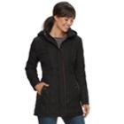 Women's Weathercast Hooded Quilted Anorak Walker Jacket, Size: Small, Black