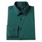 Men's Apt. 9&reg; Slim-fit Stretch Spread-collar Dress Shirt, Size: 17.5 36/37, Turquoise/blue (turq/aqua)
