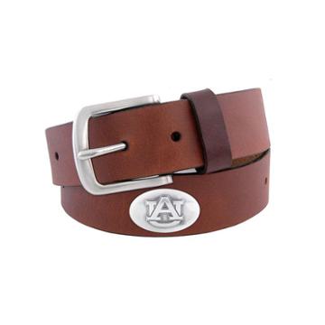 Men's Zep-pro Auburn Tigers Concho Leather Belt, Size: 40, Brown