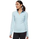 Women's Fila Sport&reg; Long Sleeve Half-zip Fleece Top, Size: Xs, Light Blue