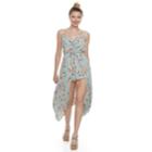 Juniors' Three Pink Hearts Floral Maxi Romper, Teens, Size: Large, Lt Brown