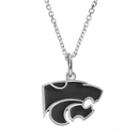 Fiora Sterling Silver Kansas State Wildcats Team Logo Pendant Necklace, Women's, Size: 16, Grey