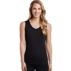 Women's Cuddl Duds Climatesmart Tank, Size: Xs, Black