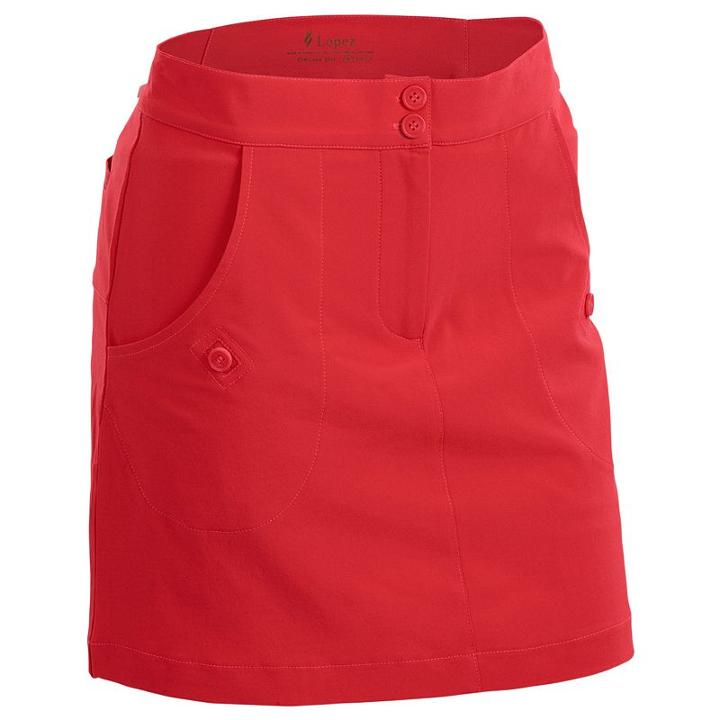 Women's Nancy Lopez Charming Golf Skort, Size: 16, Red