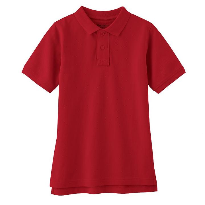 Boys 8-20 Eddie Bauer Solid Polo, Boy's, Size: 10-12, Red