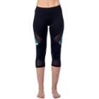 Women's Pl Movement By Pink Lotus Amazon Yoga Capri Leggings, Size: Xl, Black