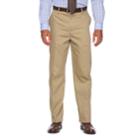 Men's Croft & Barrow&reg; Relaxed-fit No-iron Flat-front Casual Pants, Size: 34x29, Med Beige