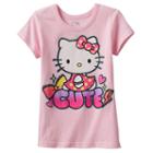 Girls 4-7 Hello Kitty&reg; Cute Graphic Tee, Girl's, Size: 6, Light Pink