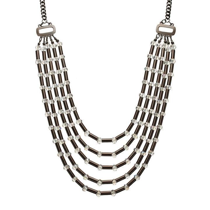 Gs By Gemma Simone Parisian Treasures Collection Bead Long Swag Necklace, Women's, Size: 29.5, Multicolor