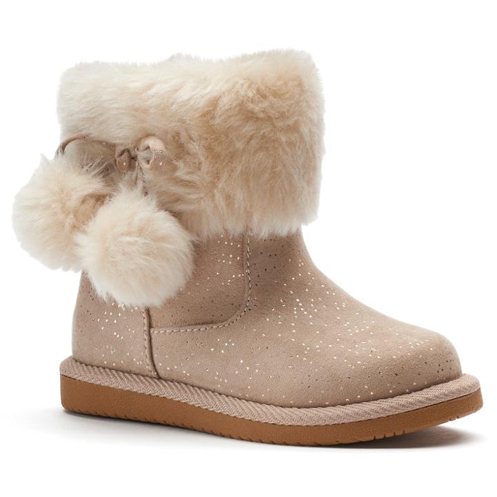 Jumping Beans Coco Toddler Girls' Casual Boots, Size: 7 T, Lt Beige
