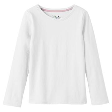 Girls 4-7 Jumping Beans&reg; Solid Long Sleeve Tee, Size: 7, White