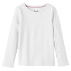 Girls 4-7 Jumping Beans&reg; Solid Long Sleeve Tee, Size: 7, White