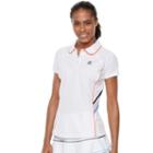 Women's Fila Sport&reg; Mesh-inset Tennis Polo, Size: Xs, White