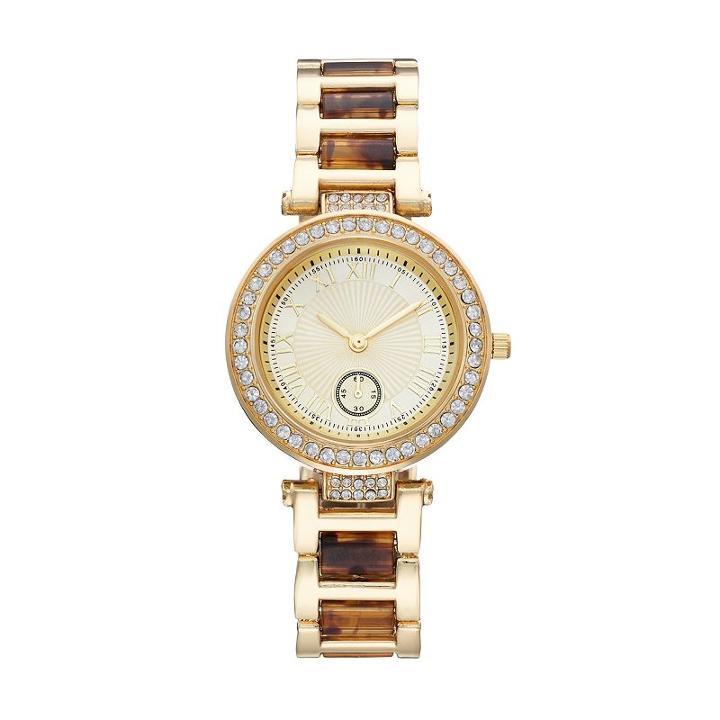 Women's Crystal Tortoise Watch, Size: Medium, Yellow