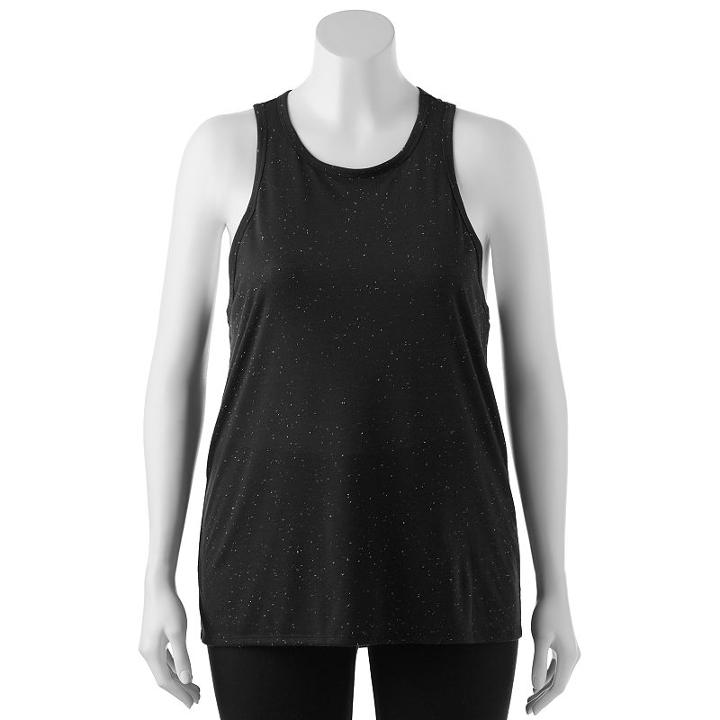Juniors' Plus Size So&reg; High Neck Slub Tank Top, Girl's, Size: 3xl, Black