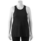 Juniors' Plus Size So&reg; High Neck Slub Tank Top, Girl's, Size: 3xl, Black