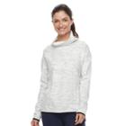 Petite Tek Gear&reg; Funnel Neck Pullover Top, Women's, Size: Xl Petite, White