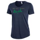 Women's Under Armour Notre Dame Fighting Irish Charged Tee, Size: Large, Blue (navy)