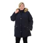 Plus Size Fleet Street Quilted Stadium Jacket, Women's, Size: 1xl, Blue