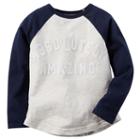 Girls 4-8 Carter's Raglan Absolutely Amazing Tee, Girl's, Size: 7, Light Grey