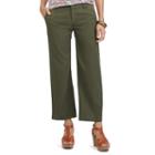 Women's Chaps Wide-leg Capris, Size: 8, Green