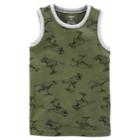 Boys 4-8 Carter's Graphic Ringer Tank Top, Size: 8, Green (olive)