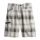 Boys 4-7x Lee Dungaree Grafton Cargo Shorts, Size: Medium (5), White Vince Plaid