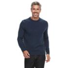 Men's Croft & Barrow&reg; Crew Sweater, Size: Medium, Blue (navy)