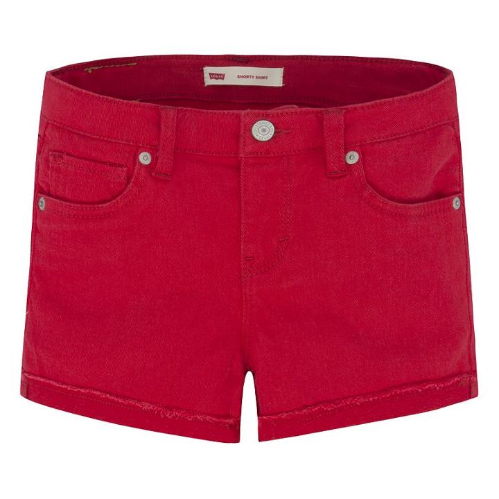 Girls 7-16 Levi's Scarlett Shorty Jean Shorts, Girl's, Size: 10, Med Red
