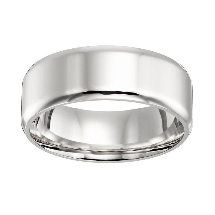Cherish Always Stainless Steel Wedding Band - Men, Size: 9, Grey