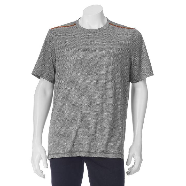 Men's Free Country Heathered Performance Tee, Size: Small, Silver