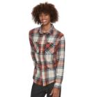Men's Urban Pipeline&reg; Plaid Flannel Shirt, Size: Medium, Lt Beige