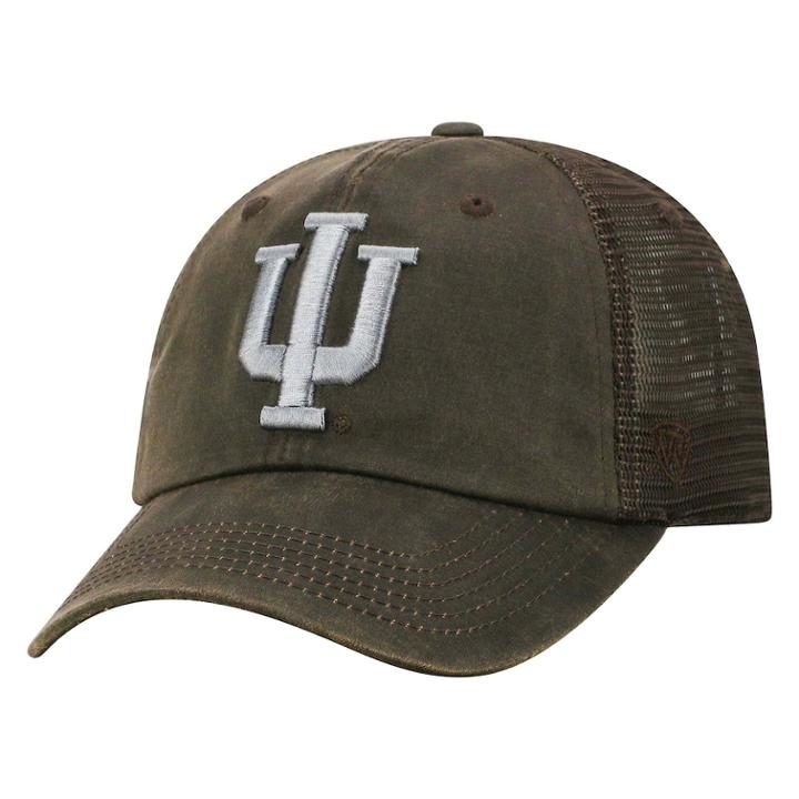 Adult Top Of The World Indiana Hoosiers Chestnut Adjustable Cap, Men's, Med Brown