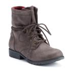 Sonoma Goods For Life&trade; Girls' Slouchy Lace-up Boots, Girl's, Size: 4, Med Brown