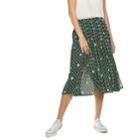 Women's Popsugar Print Midi Skirt, Size: Xs, Med Green