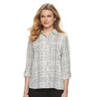 Women's Apt. 9&reg; Convertible Button Tab Blouse, Size: Xl, Natural