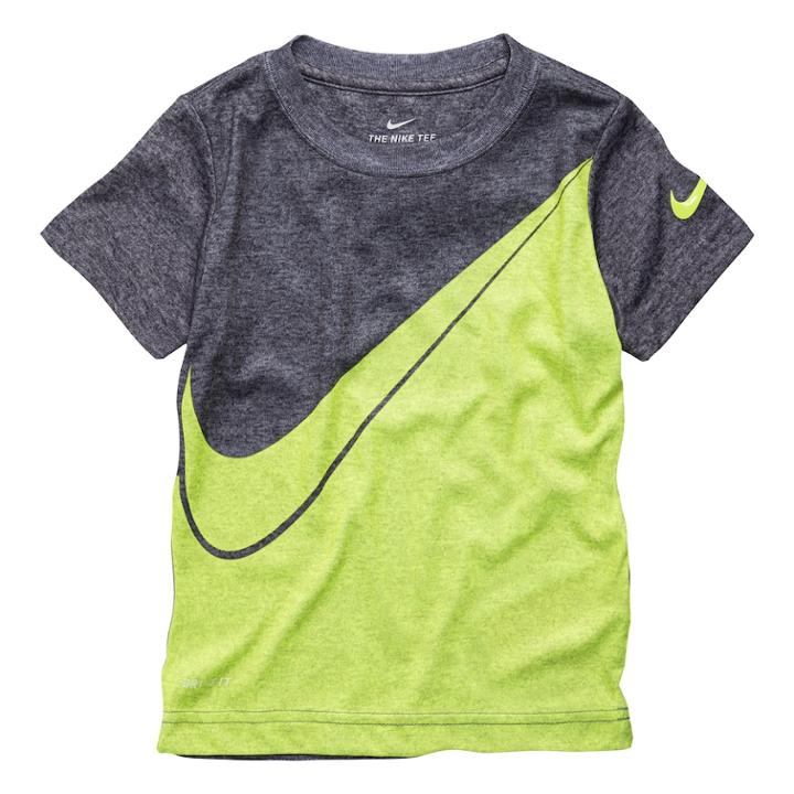 Toddler Boy Nike Dri-fit Colorblock Tee, Size: 3t, Grey