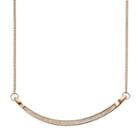 Lc Lauren Conrad Curved Bar Link Necklace, Women's, Gold Tone