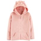 Girls 4-12 Carter's Fuzzy Hoodie, Size: 6-6x, Light Pink