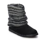 So&reg; Klara Girls' Sweater Boots, Size: 4, Black