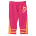 Girls 4-6x Adidas Climalite Colorblocked Capri Leggings, Girl's, Size: 5, Med Pink