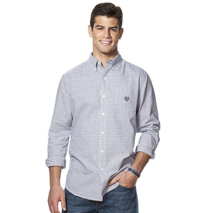 Big & Tall Chaps Classic-fit Oxford Button-down Shirt, Men's, Size: L Tall, Purple
