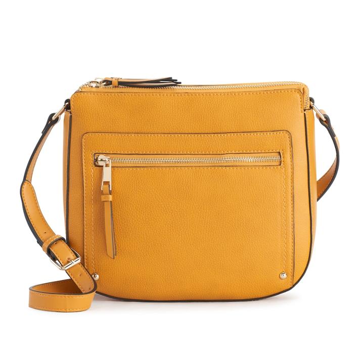 Apt. 9&reg; Chrissy Crossbody Bag, Women's, Yellow