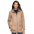 Women's Woolrich Keepsake Hooded Quilted Jacket, Size: Small, Med Beige