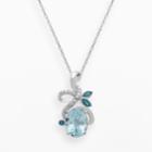 Chloe And Zoe Sterling Silver Sky Blue Topaz Pendant, Women's, Size: 18