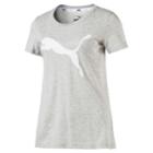 Women's Puma Athletic Cat Logo Graphic Tee, Size: Small, Grey